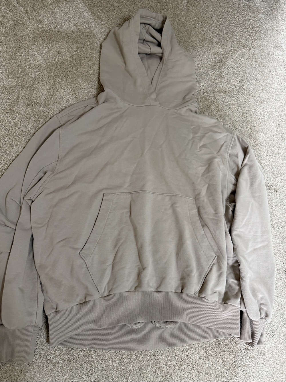 aerie oversized hoodie in taupe